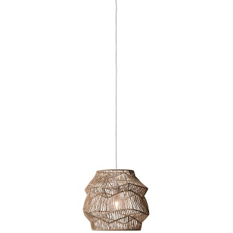 Wiklinowa lampa wisząca Vilde naturalna